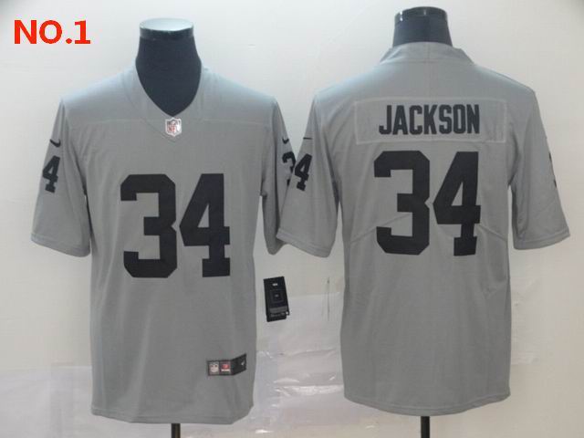 Men's Las Vegas Raiders #34 Bo Jackson Jerseys-14